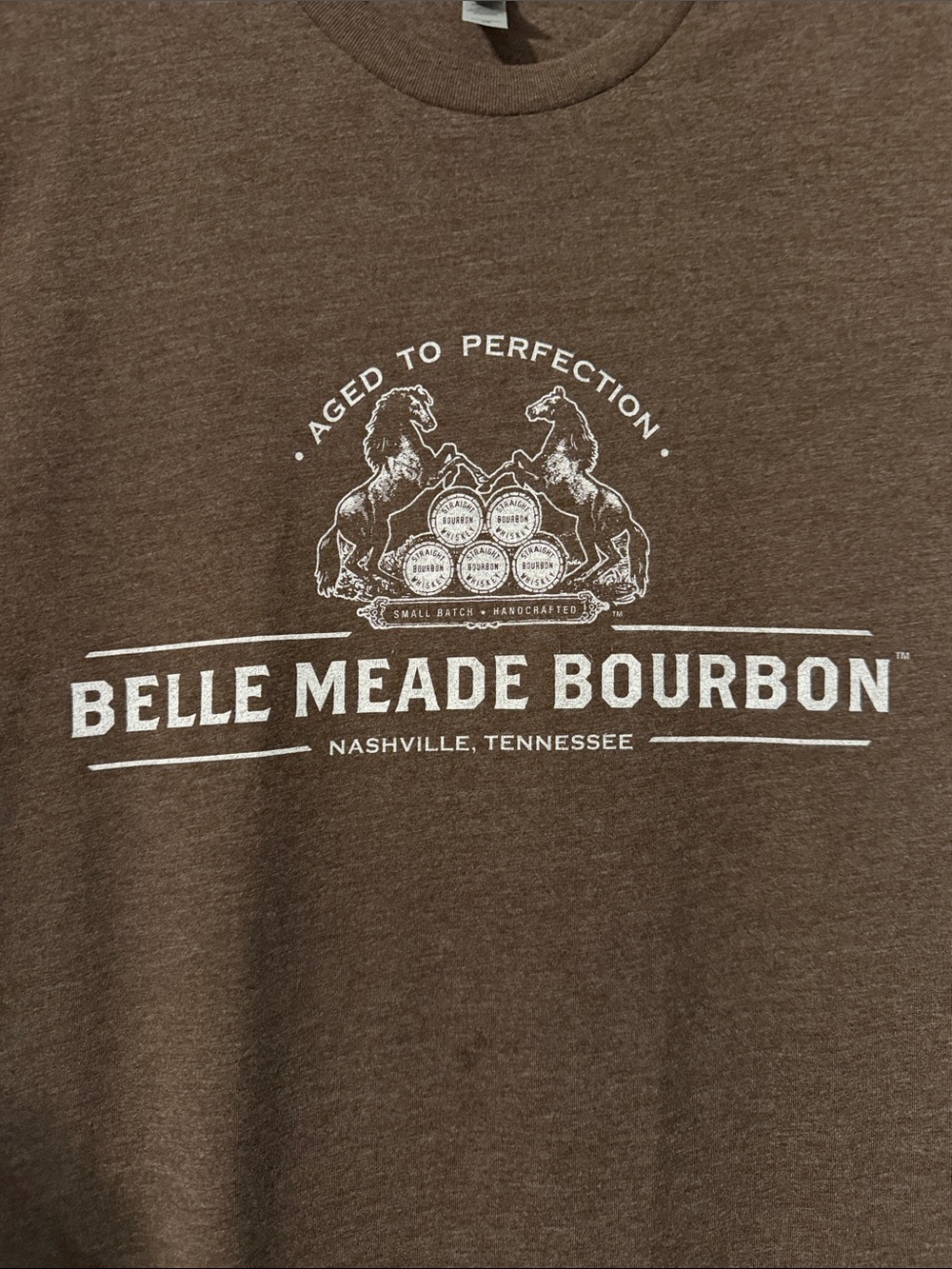 Belle Meade Bourbon tee-shirt Nashville, TN in brown - Picture 2 of 3